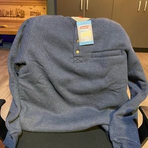 Men’s large Coleman Sherpa lined shirt, brand new with tags